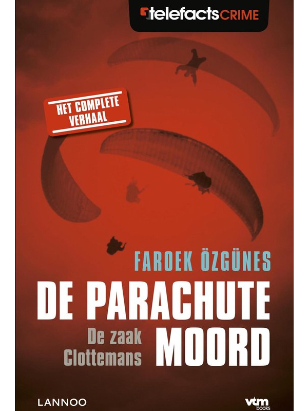 Voorpagina van het boek 'De parachutemoord' De zaak Els Clottemans